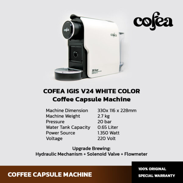 Mesin Kopi Kapsul Cofea Igis V24 White