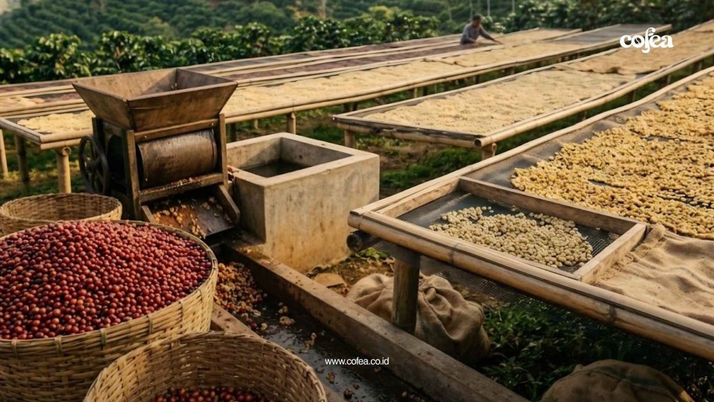 Cofea - Setelah Dipanen, Kopi Harus Diproses